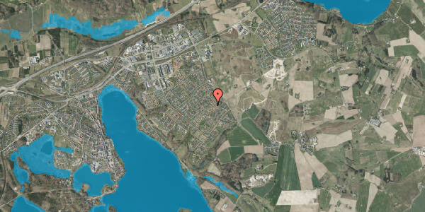 Oversvømmelsesrisiko fra vandløb på Rådyrvej 17, 8660 Skanderborg