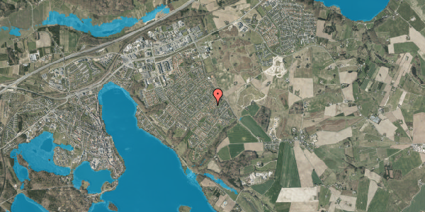 Oversvømmelsesrisiko fra vandløb på Rådyrvej 32, 8660 Skanderborg