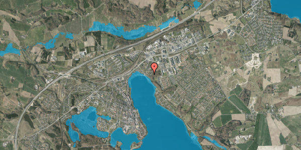 Oversvømmelsesrisiko fra vandløb på Sarabjerg 15, 8660 Skanderborg