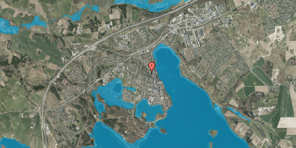 Oversvømmelsesrisiko fra vandløb på Skanderupgade 18, 8660 Skanderborg
