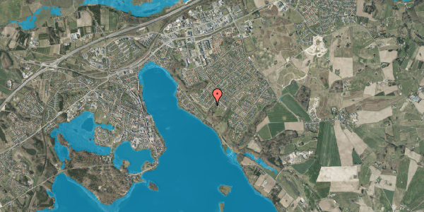 Oversvømmelsesrisiko fra vandløb på Skovbrynet 6, 8660 Skanderborg