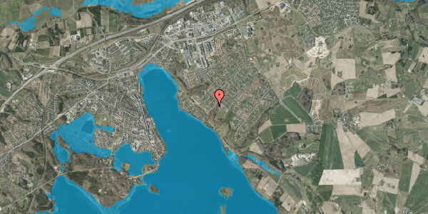 Oversvømmelsesrisiko fra vandløb på Skovbrynet 8, 8660 Skanderborg