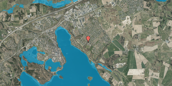 Oversvømmelsesrisiko fra vandløb på Skovbrynet 12, 8660 Skanderborg