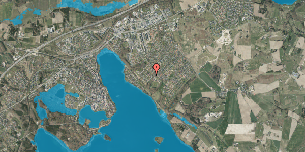 Oversvømmelsesrisiko fra vandløb på Skovbrynet 16, 8660 Skanderborg