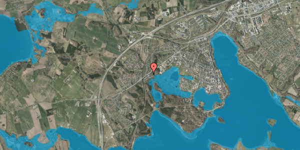Oversvømmelsesrisiko fra vandløb på Skovparken 3, 8660 Skanderborg