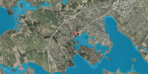 Oversvømmelsesrisiko fra vandløb på Skovparken 9, 8660 Skanderborg