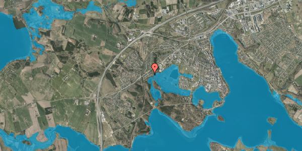Oversvømmelsesrisiko fra vandløb på Skovparken 19, 8660 Skanderborg