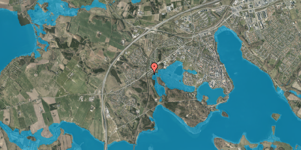 Oversvømmelsesrisiko fra vandløb på Skovparken 37, 8660 Skanderborg