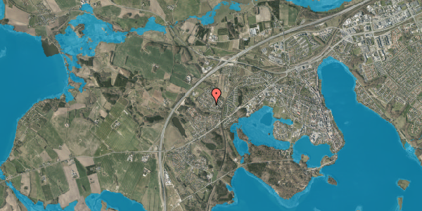 Oversvømmelsesrisiko fra vandløb på Skrænten 8, 8660 Skanderborg