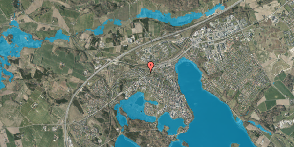 Oversvømmelsesrisiko fra vandløb på Skydebanevej 2A, 8660 Skanderborg