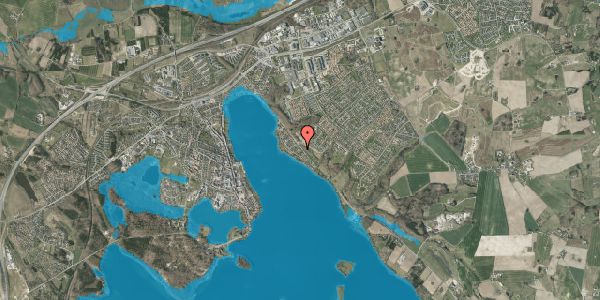 Oversvømmelsesrisiko fra vandløb på Slåenvænget 8, 8660 Skanderborg
