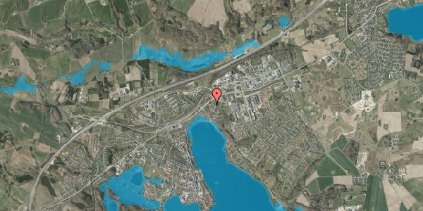 Oversvømmelsesrisiko fra vandløb på Solgårdsvej 3B, st. , 8660 Skanderborg