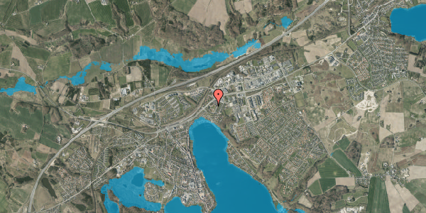 Oversvømmelsesrisiko fra vandløb på Solgårdsvej 3B, 1. , 8660 Skanderborg