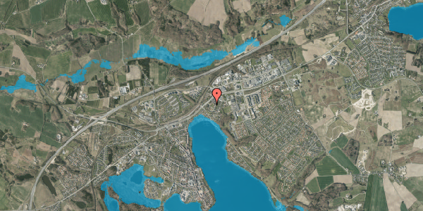 Oversvømmelsesrisiko fra vandløb på Solgårdsvej 3D, st. , 8660 Skanderborg