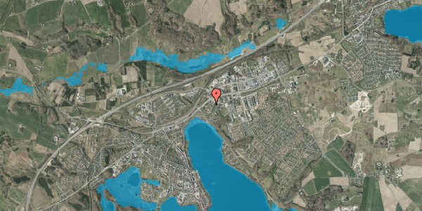 Oversvømmelsesrisiko fra vandløb på Solgårdsvej 3L, 1. , 8660 Skanderborg