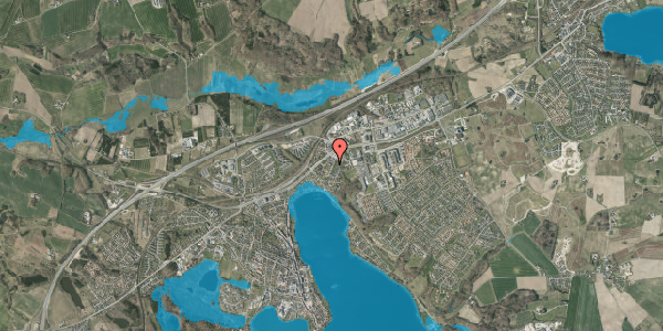 Oversvømmelsesrisiko fra vandløb på Solgårdsvej 3S, 1. , 8660 Skanderborg