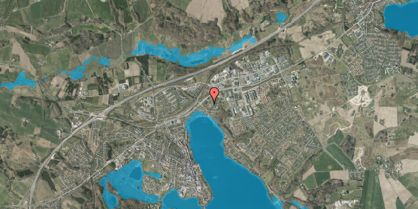 Oversvømmelsesrisiko fra vandløb på Solgårdsvej 17, 8660 Skanderborg