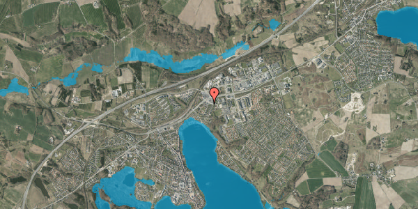 Oversvømmelsesrisiko fra vandløb på Solgårdsvej 56, 8660 Skanderborg
