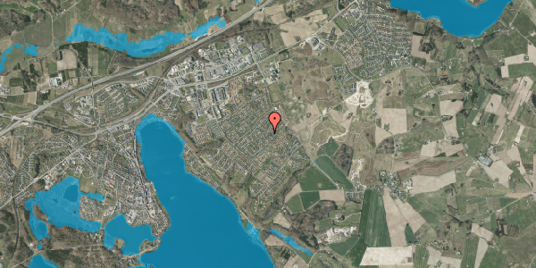Oversvømmelsesrisiko fra vandløb på Solsortevej 13, 8660 Skanderborg