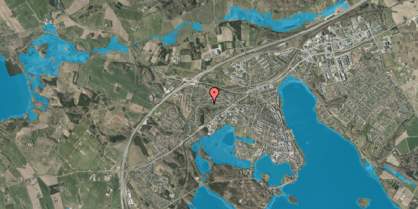 Oversvømmelsesrisiko fra vandløb på Solvænget 21, 8660 Skanderborg