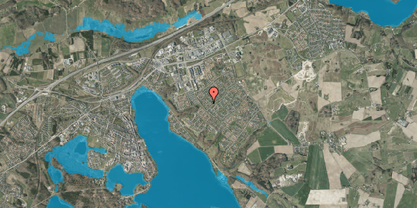Oversvømmelsesrisiko fra vandløb på St St Blichers Vej 1, 8660 Skanderborg