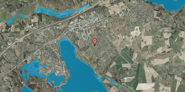 Oversvømmelsesrisiko fra vandløb på St St Blichers Vej 3, 8660 Skanderborg