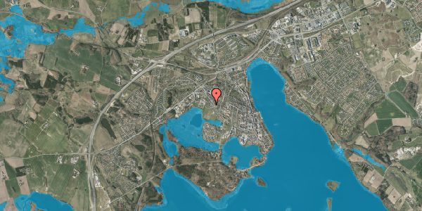 Oversvømmelsesrisiko fra vandløb på Svanevænget 3, 8660 Skanderborg