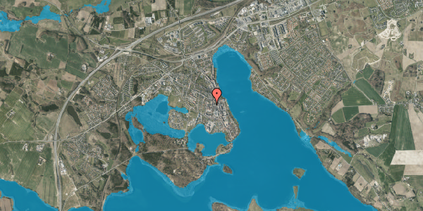 Oversvømmelsesrisiko fra vandløb på Sygehusvej 17, 1. 3, 8660 Skanderborg