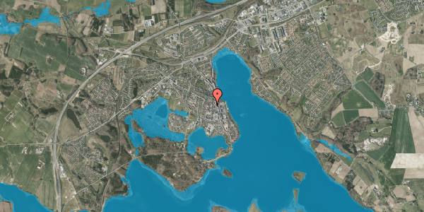 Oversvømmelsesrisiko fra vandløb på Sygehusvej 19, st. 3, 8660 Skanderborg