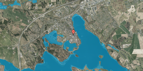Oversvømmelsesrisiko fra vandløb på Sygehusvej 20, kl. , 8660 Skanderborg