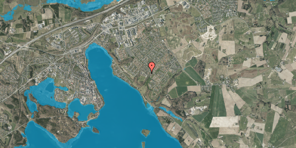 Oversvømmelsesrisiko fra vandløb på Syrenvej 7, 8660 Skanderborg
