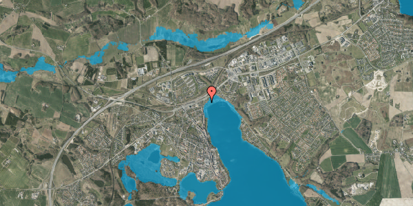 Oversvømmelsesrisiko fra vandløb på Sølystvej 6, 8660 Skanderborg