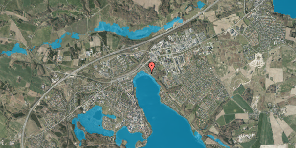 Oversvømmelsesrisiko fra vandløb på Sølystvej 39, 8660 Skanderborg