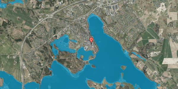 Oversvømmelsesrisiko fra vandløb på Vestergade 10, 8660 Skanderborg