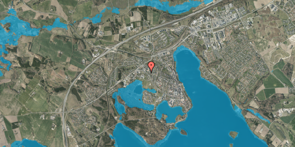 Oversvømmelsesrisiko fra vandløb på Vestergade 88B, 8660 Skanderborg