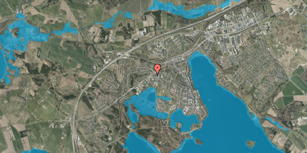 Oversvømmelsesrisiko fra vandløb på Vestergade 110, 8660 Skanderborg