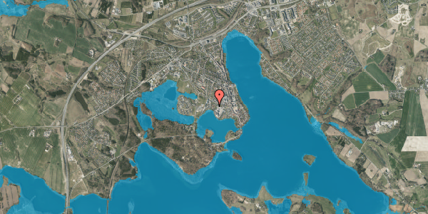 Oversvømmelsesrisiko fra vandløb på Vesterparken 45, 8660 Skanderborg