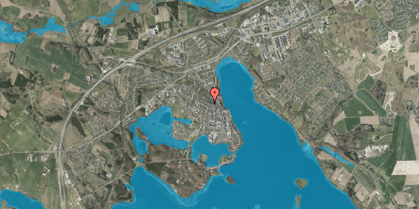Oversvømmelsesrisiko fra vandløb på Villavej 7, 8660 Skanderborg