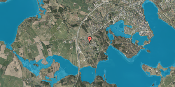 Oversvømmelsesrisiko fra vandløb på Vrold Tværvej 4, 8660 Skanderborg