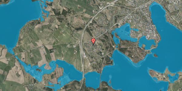 Oversvømmelsesrisiko fra vandløb på Vrold Tværvej 7, 8660 Skanderborg