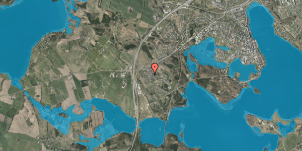 Oversvømmelsesrisiko fra vandløb på Vrold Tværvej 9, 8660 Skanderborg