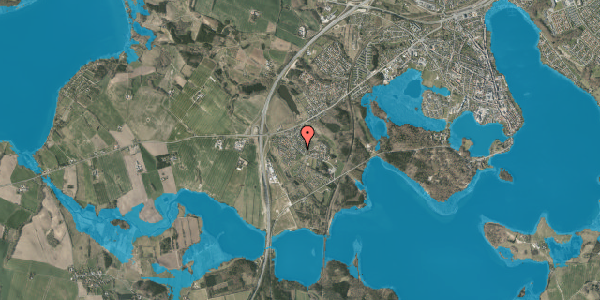 Oversvømmelsesrisiko fra vandløb på Vrold Tværvej 17, 8660 Skanderborg