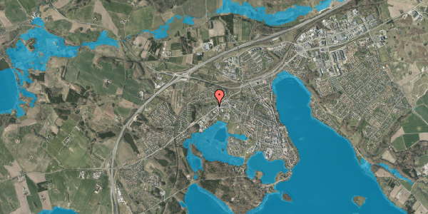 Oversvømmelsesrisiko fra vandløb på Vroldvej 54, 8660 Skanderborg