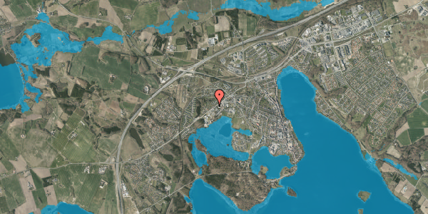 Oversvømmelsesrisiko fra vandløb på Vroldvej 60, 8660 Skanderborg
