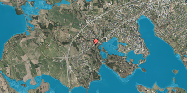 Oversvømmelsesrisiko fra vandløb på Vroldvej 77, 8660 Skanderborg