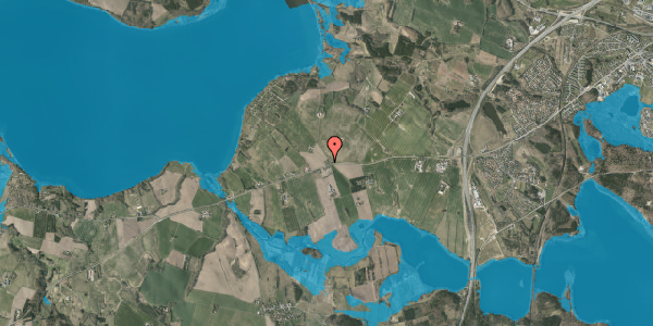 Oversvømmelsesrisiko fra vandløb på Vroldvej 170, 8660 Skanderborg