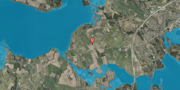 Oversvømmelsesrisiko fra vandløb på Vroldvej 172, 8660 Skanderborg