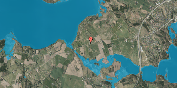 Oversvømmelsesrisiko fra vandløb på Vroldvej 178, 8660 Skanderborg