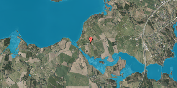 Oversvømmelsesrisiko fra vandløb på Vroldvej 184, 8660 Skanderborg