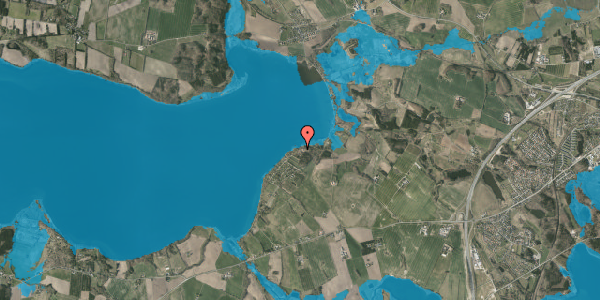 Oversvømmelsesrisiko fra vandløb på Vædebrovej 13B, 8660 Skanderborg